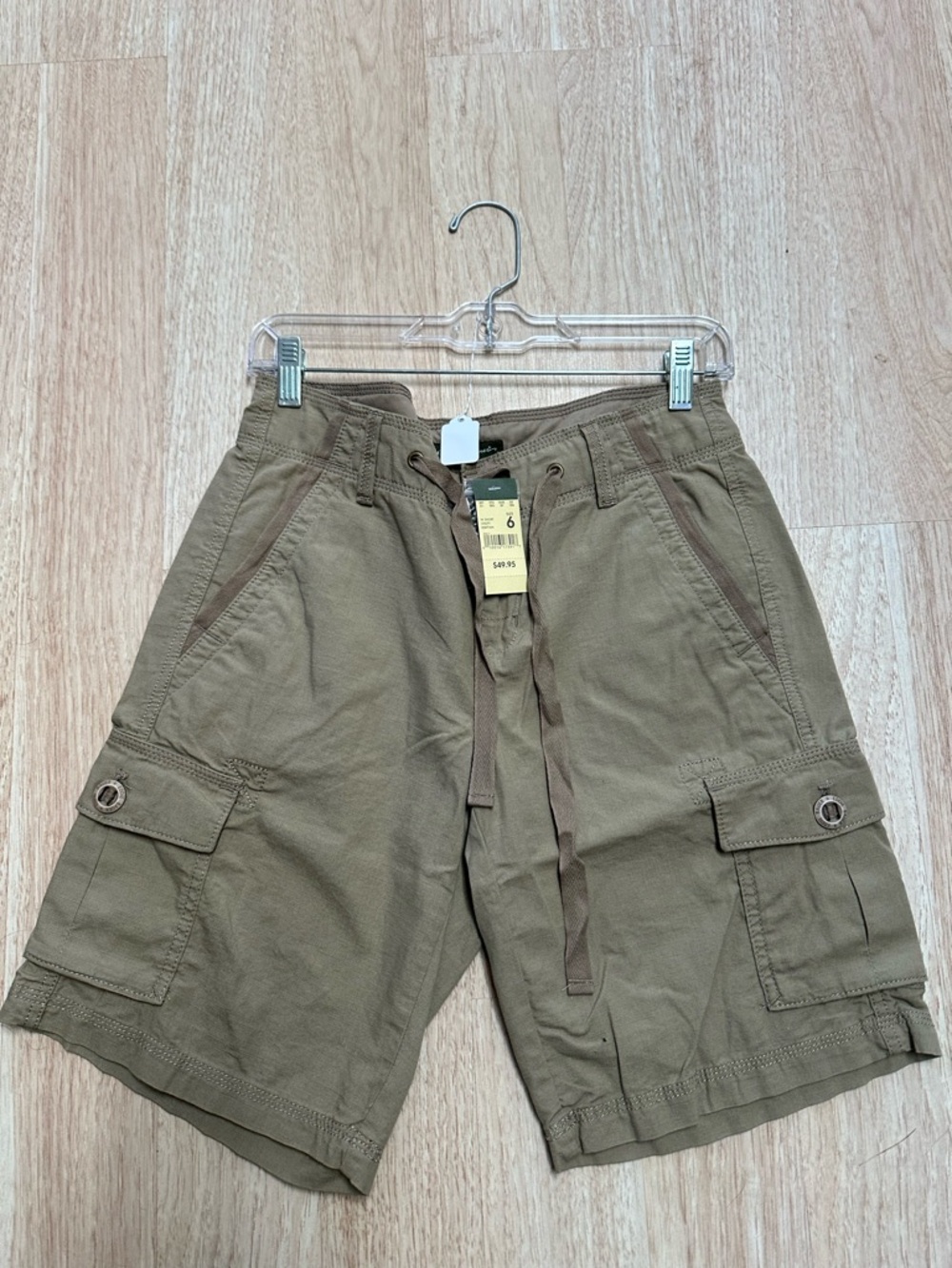 Women’s Eddie Bauer Cargo Shorts in Tan  - Casual Utility Style